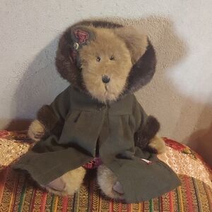 Boyd's Plush Teddy Bear with Green Coat